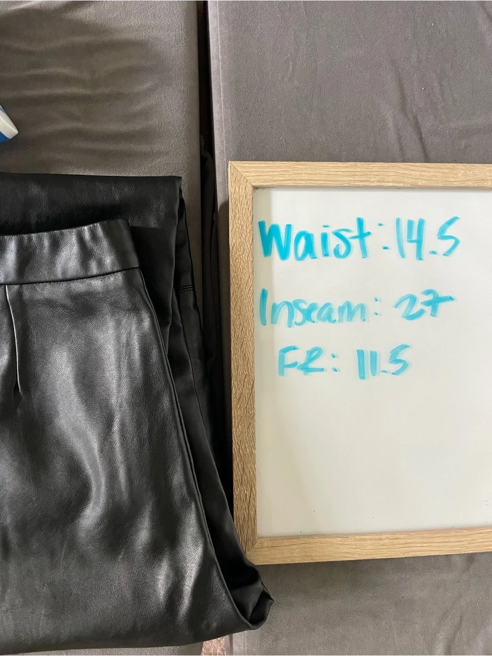 Lulu's Black Faux Leather Skinny Pants